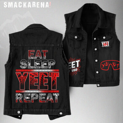 Jey Uso Denim Vest – Wrestling Fan Apparel