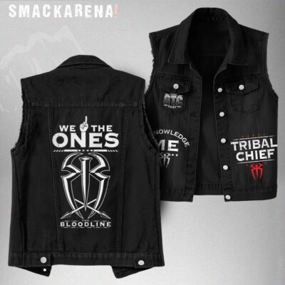 Roman Reigns Denim Vest – Wrestling Fan Apparel