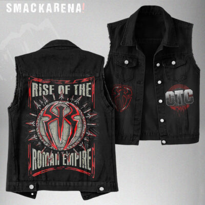 Roman Reigns Denim Vest – Wrestling Fan Apparel