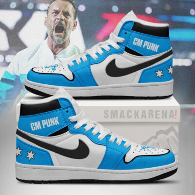 CM Punk Blue J1 Shoes-RN27092505