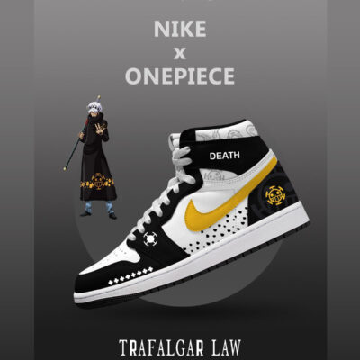 Trafalgar D. Water Law V.3 Custom High-Top Sneakers
