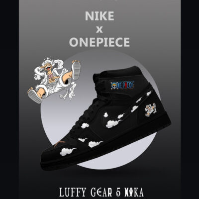 Luffy Gear 5 Nika V.2 Custom High-Top Sneakers