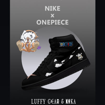 Luffy Gear 5 Nika V.1 Custom High-Top Sneakers