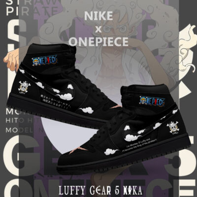 Luffy Gear 5 Nika V.10 Custom High-Top Sneakers