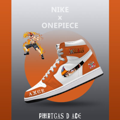 Portgas D Ace V.1 Custom High-Top Sneakers