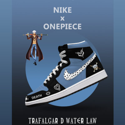Trafalgar D. Water Law V.1 Custom High-Top Sneakers