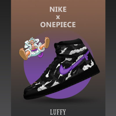Monkey D. Luffy V.8 Custom High-Top Sneakers