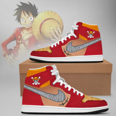 Red Luffy - One Piece J1 Shoes