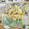 Anime Pokemon Pikachu Generations Blanket And Quilt, Rug, Tumbler   -GXHN4-1342