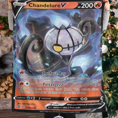 Pokemon Chandelure V Fusion Strike Blanket   -KLAAZ-3551