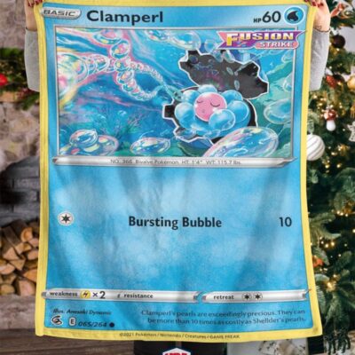 Pokemon Clamperl Fusion Strike Blanket   -WHMXY-7213