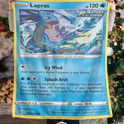 Pokemon Lapras Rapid Strike Blanket   -GTWDJ-6875