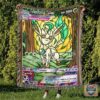 Pokemon Leafeon Stain Glass Custom Woven Blanket   -ts-blanket-150822-07
