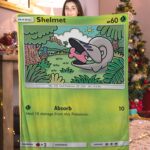 Pokemon Shelmet Pokemon Card Blanket 573474