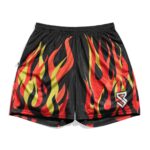 Seth Rollins Flame Entrance Retro Shorts