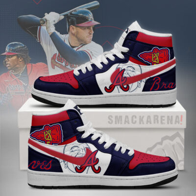 Atlanta braves MLB J1 High Top Shoes