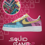 Crazy Stairs Squid Game AF1 Low Top Shoes