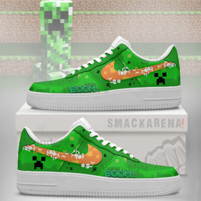 Creeper MineCraft AF1 Shoes Version 1