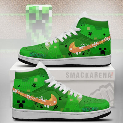 Creeper Minecraft J1 Shoes