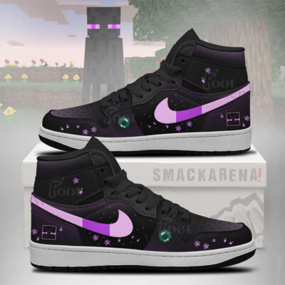 Enderman Minecraft J1 High Shoes