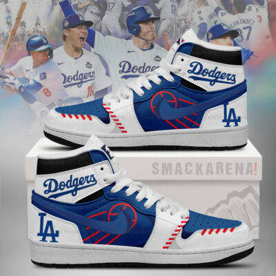 Los Angeles Dodgers MLB J1 High Top Shoes