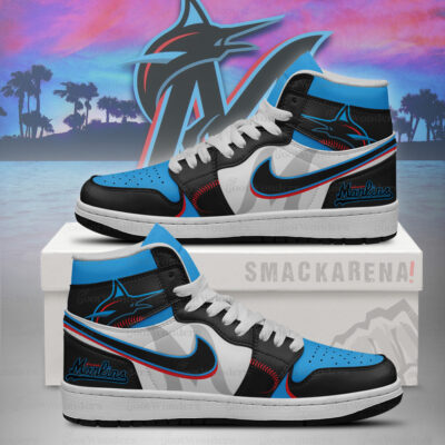 Miami Marlins MLB J1 High Top Shoes