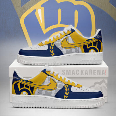 Milwaukee Brewers MLB AF1 Low Top Shoes