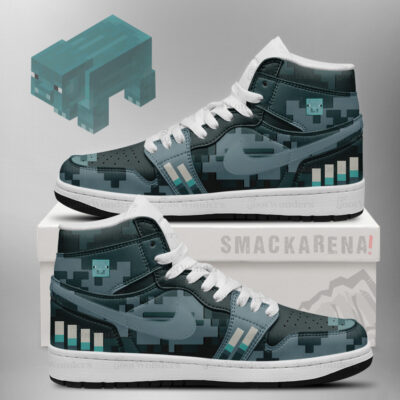 Pig Blue Minecraft J1 Shoes