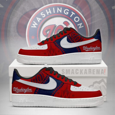 Washington Nationals MLB AF1 Low Top Shoes