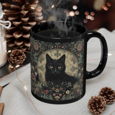 Black Cat Mystical Cat Mug