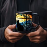 Stunning Black Cat Coffee Mug